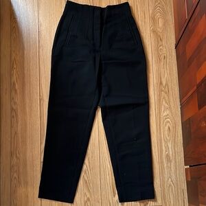Elegant Black High-Waisted Trousers